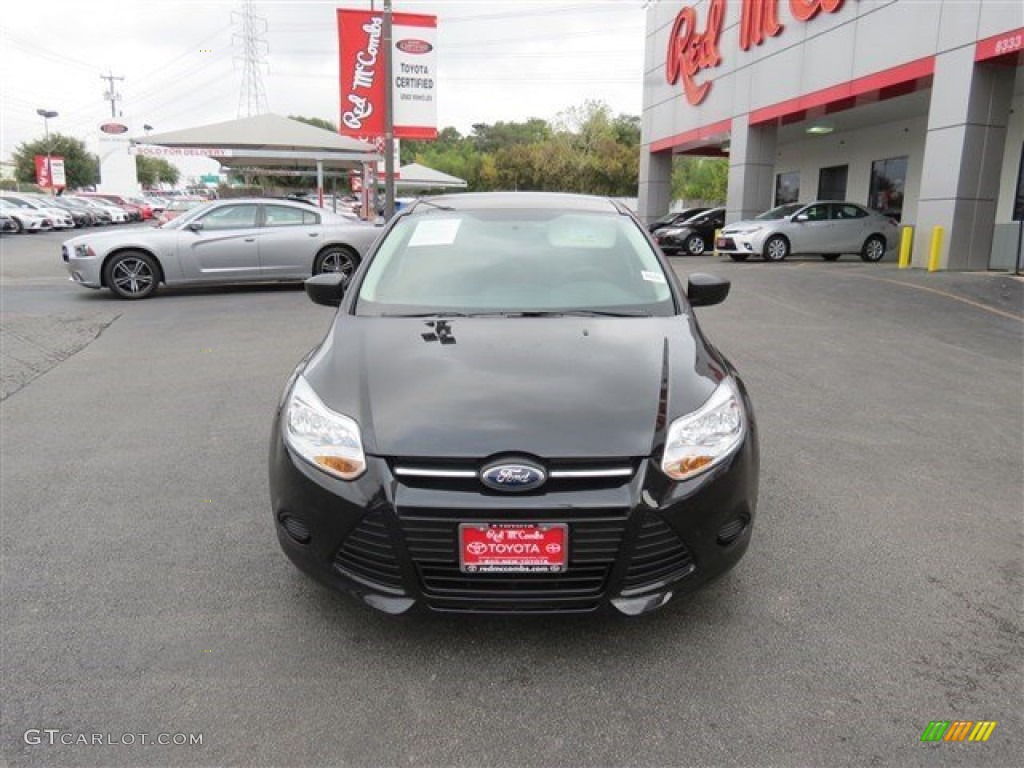 2013 Focus S Sedan - Tuxedo Black / Charcoal Black photo #3