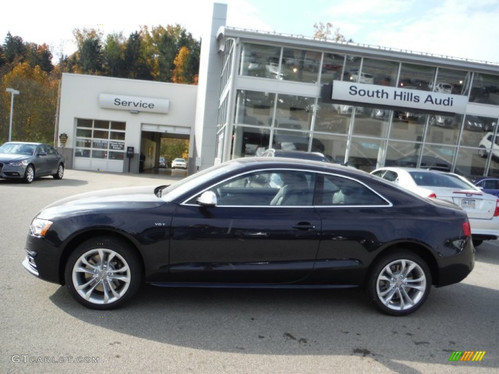 2016 S5 Premium Plus quattro Coupe - Moonlight Blue Metallic / Black photo #2