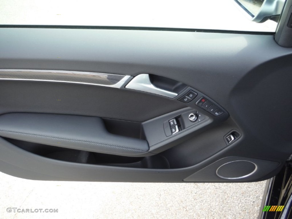 2016 Audi S5 Premium Plus quattro Coupe Black Door Panel Photo #108124392