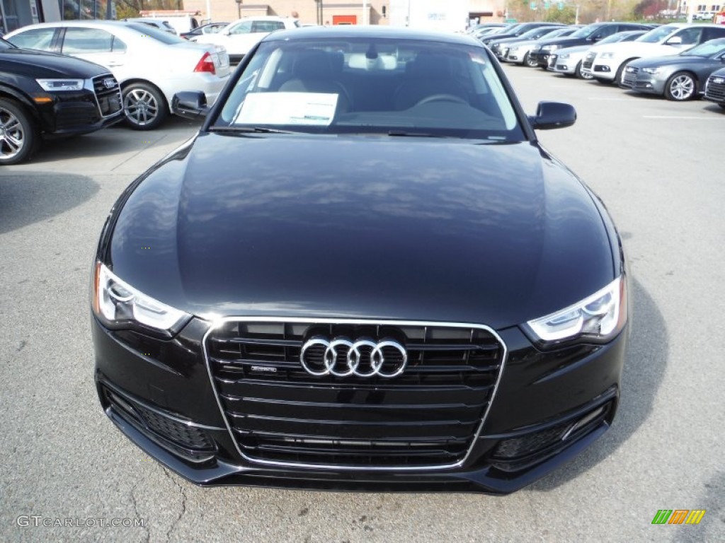 2016 A5 Premium Plus quattro Coupe - Mythos Black Metallic / Black photo #7