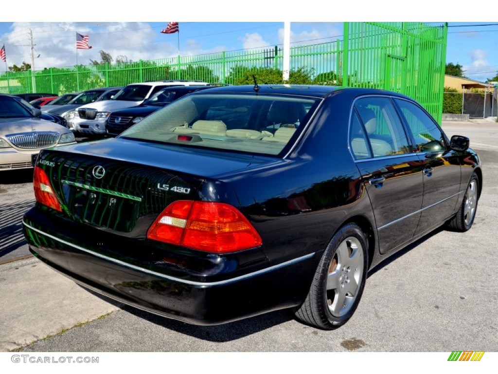 2001 LS 430 - Black Cherry Pearl / Ecru Beige photo #13