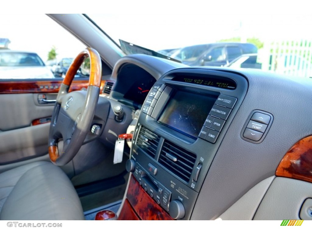 2001 LS 430 - Black Cherry Pearl / Ecru Beige photo #35