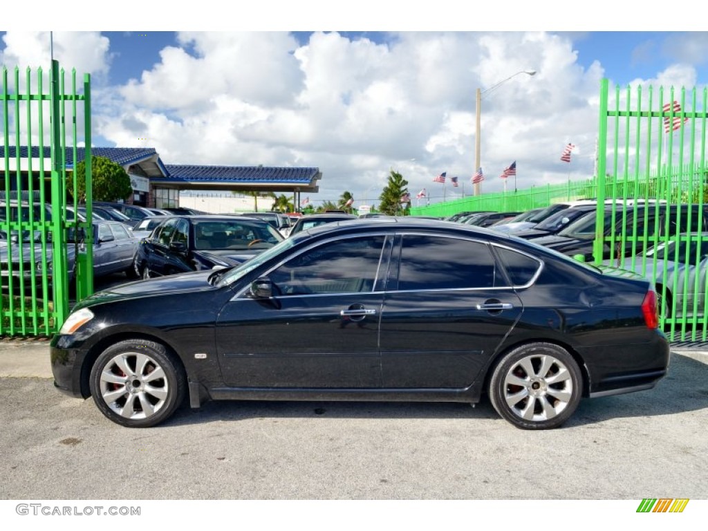 2006 M 35 Sport Sedan - Black Obsidian / Stone photo #14