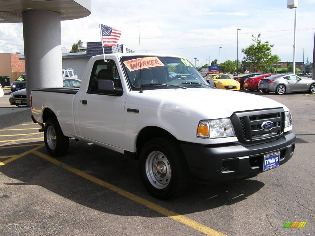 2006 Ranger XL Regular Cab - Oxford White / Medium Dark Flint photo #3