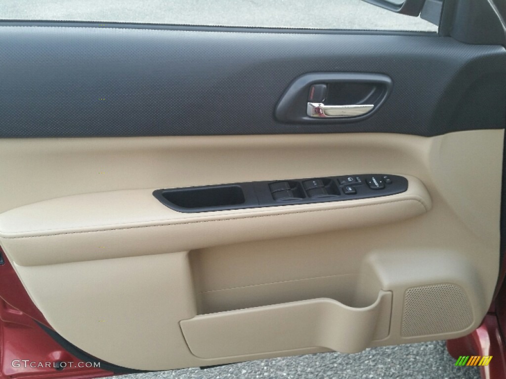 2007 Forester 2.5 X Premium - Garnet Red Pearl / Desert Beige photo #11