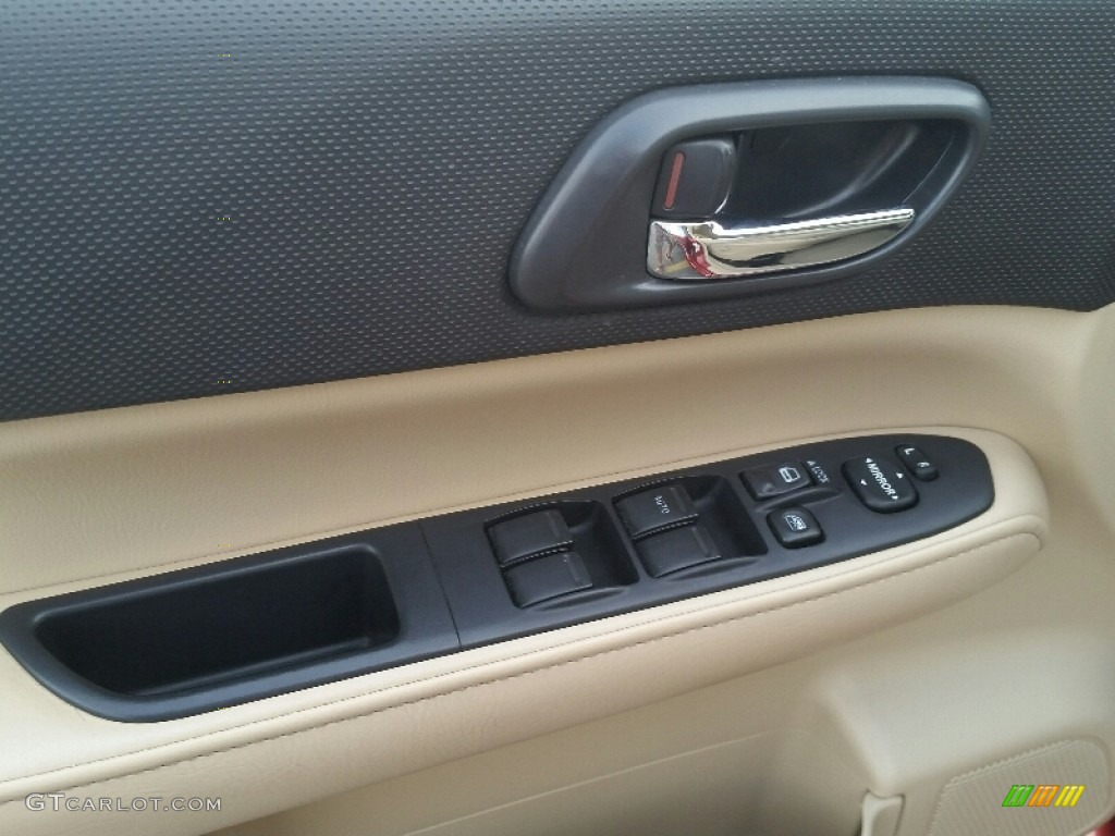 2007 Forester 2.5 X Premium - Garnet Red Pearl / Desert Beige photo #12