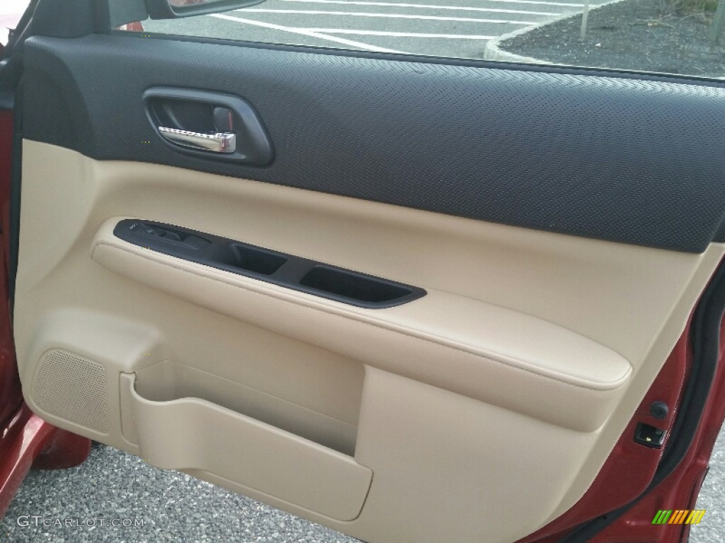 2007 Forester 2.5 X Premium - Garnet Red Pearl / Desert Beige photo #20