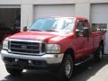 2003 Red Clearcoat Ford F250 Super Duty Lariat SuperCab 4x4  photo #2