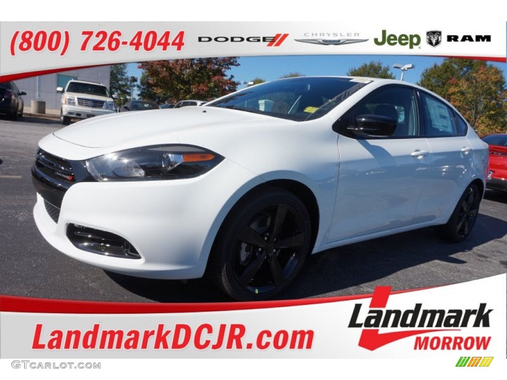 Bright White Dodge Dart