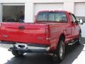 2003 Red Clearcoat Ford F250 Super Duty Lariat SuperCab 4x4  photo #3