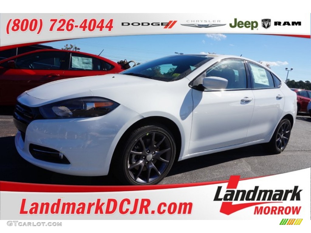 Bright White Dodge Dart