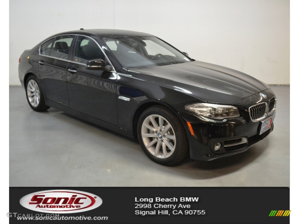 2016 5 Series 528i Sedan - Jet Black / Black photo #1