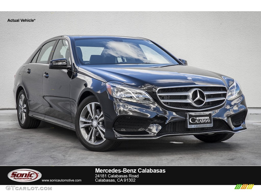 2016 E 250 Bluetec Sedan - Black / Black photo #1