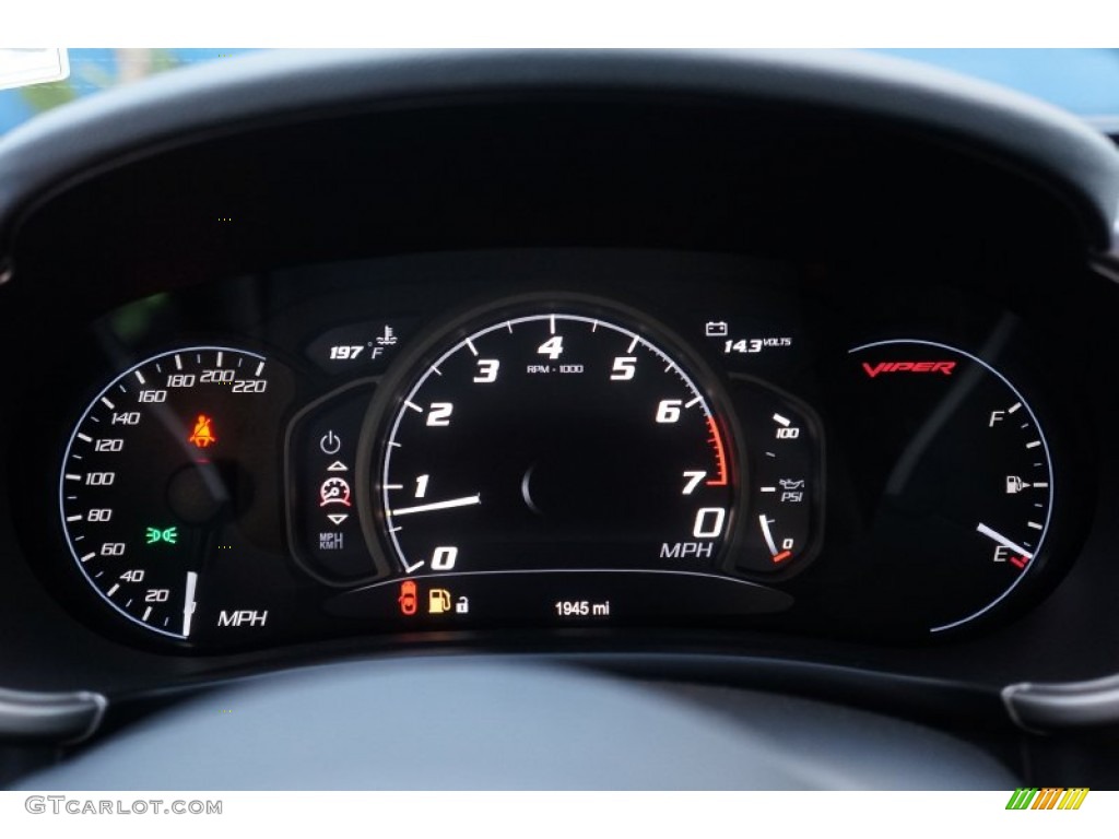 2015 Dodge SRT Viper Coupe Gauges Photo #108136284
