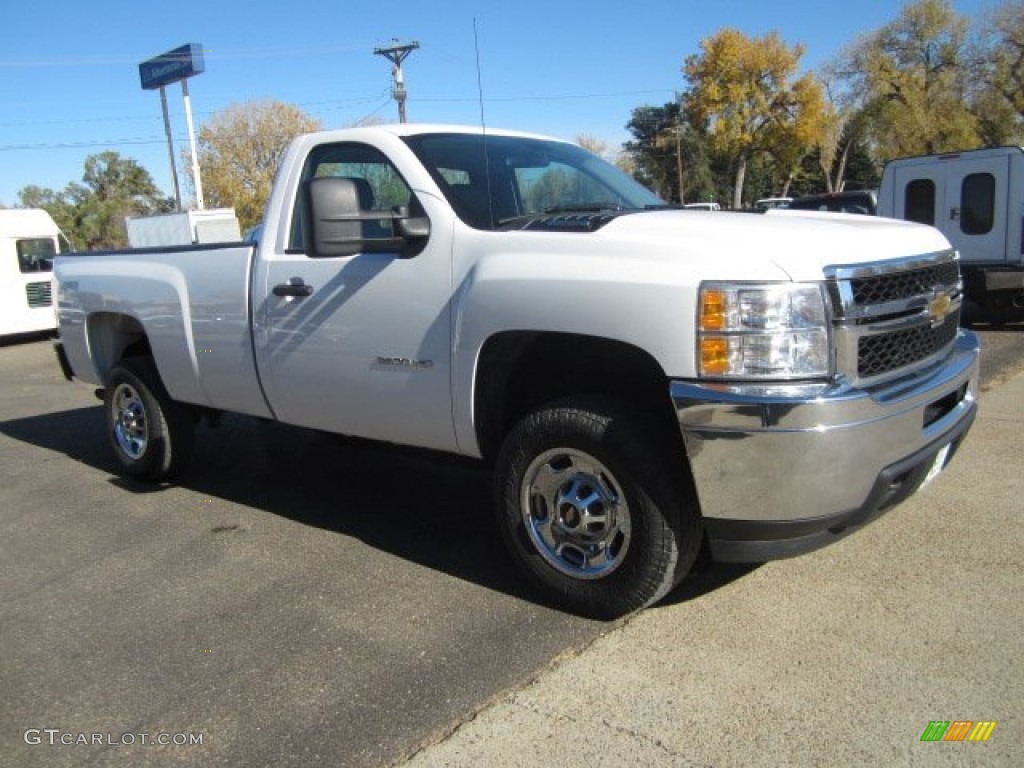 Summit White 2011 Chevrolet Silverado 2500HD Regular Cab 4x4 Exterior Photo #108136554