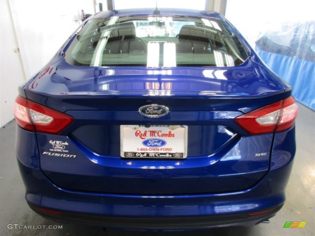 2016 Fusion SE - Deep Impact Blue Metallic / Charcoal Black photo #5