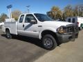 Oxford White - F250 Super Duty XL SuperCab 4x4 Photo No. 2
