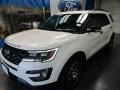 2016 White Platinum Metallic Tri-Coat Ford Explorer Sport 4WD  photo #3