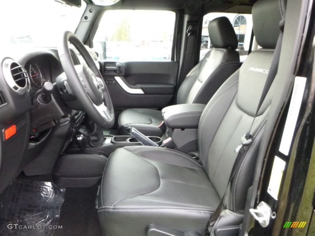 Black Interior 2016 Jeep Wrangler Unlimited Rubicon Hard Rock 4x4 Photo #108138234