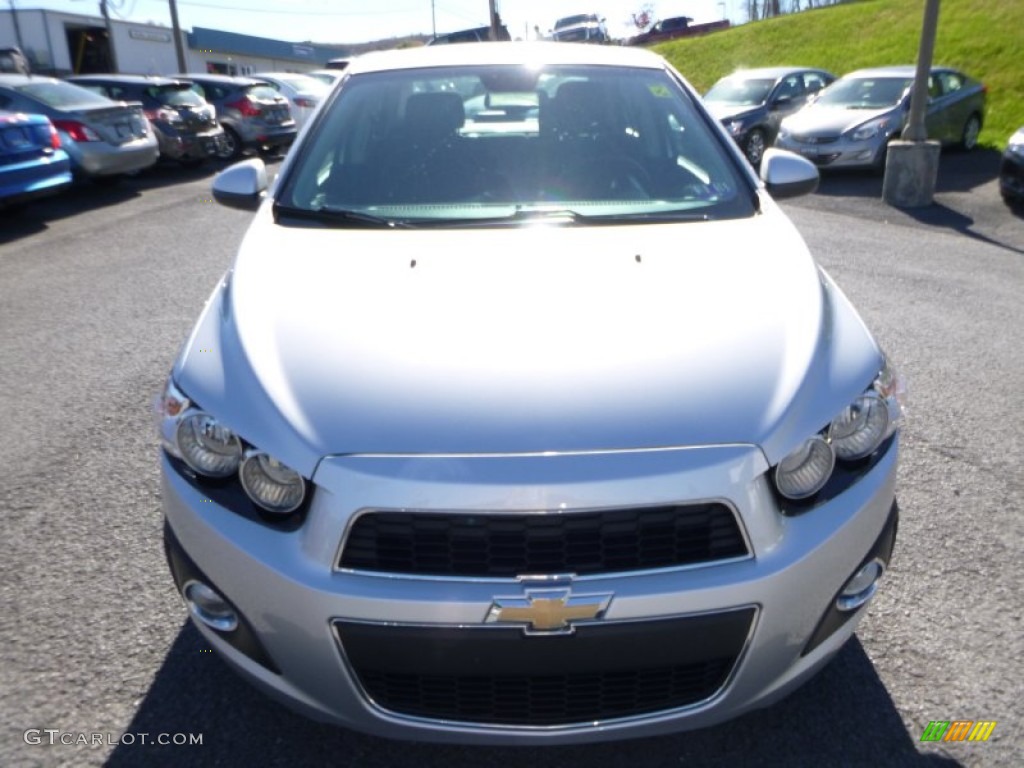 2012 Sonic LT Sedan - Silver Ice Metallic / Jet Black/Dark Titanium photo #12