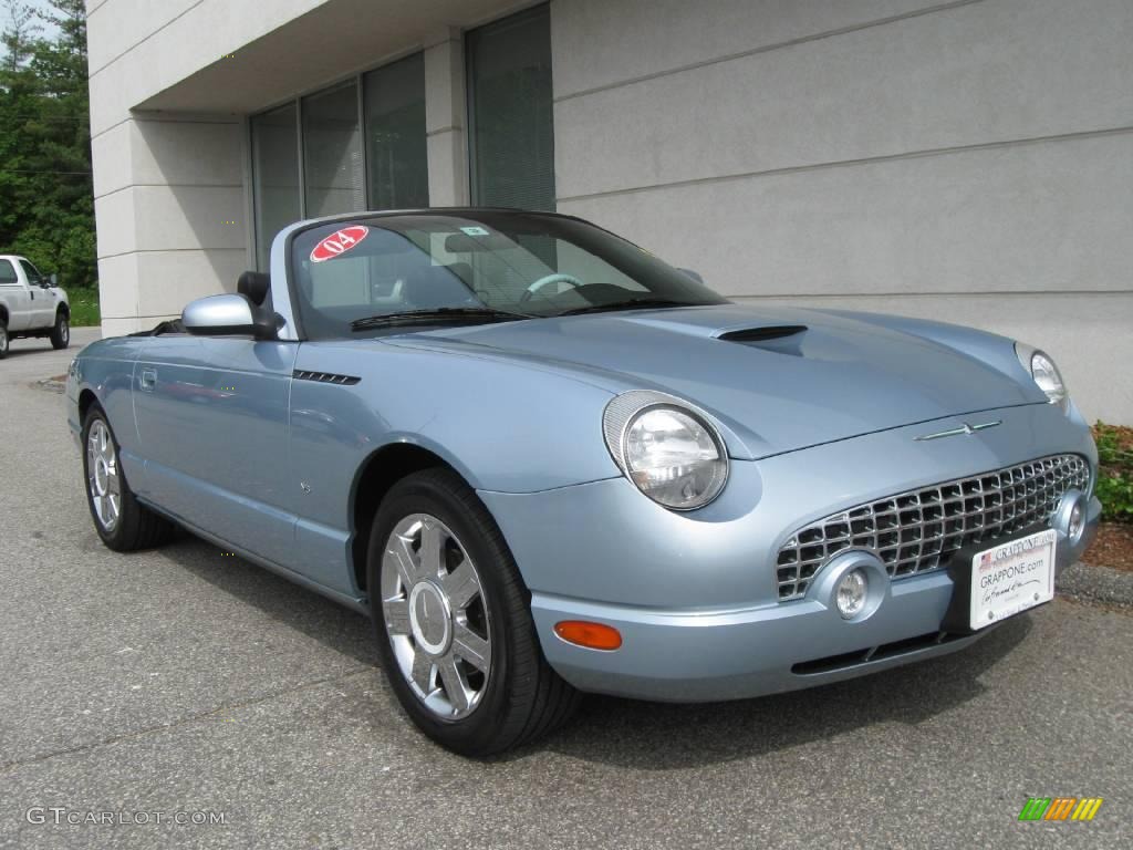 2004 Thunderbird Premium Roadster - Light Ice Blue Metallic / Performance White/Black Ink photo #1