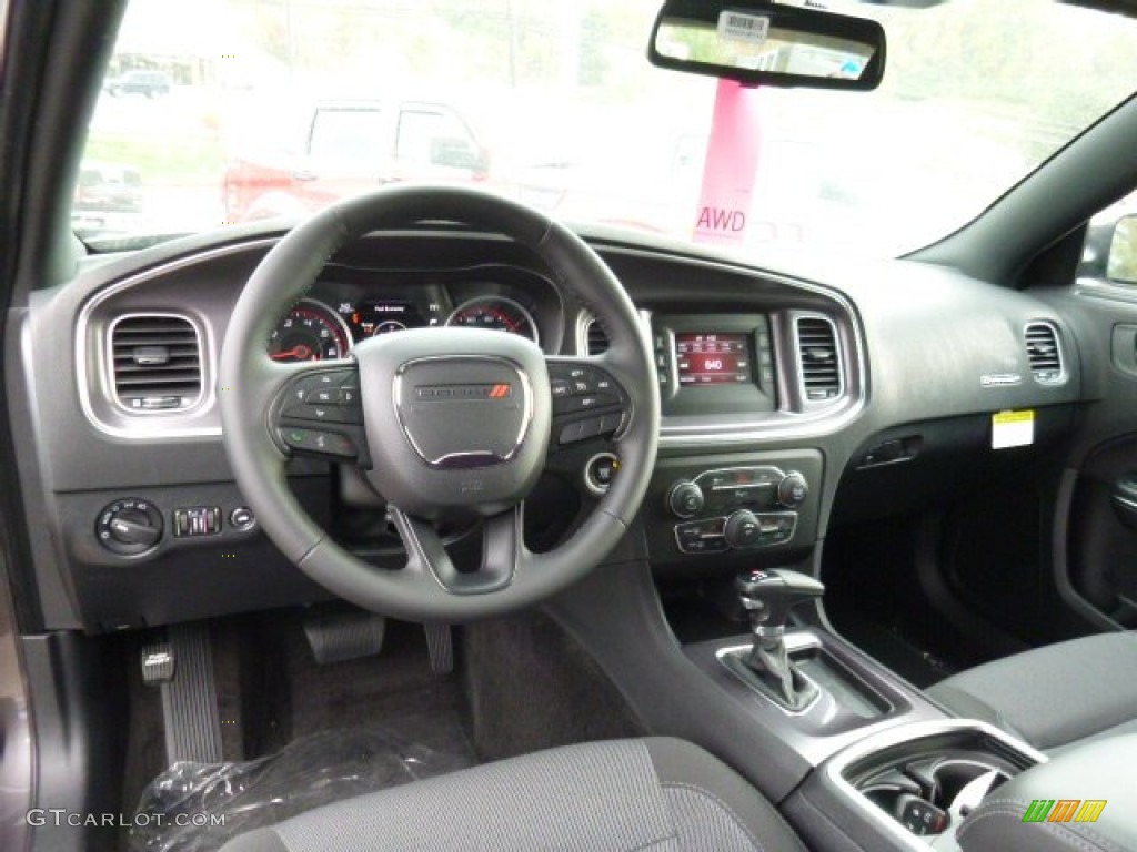 Black Interior 2016 Dodge Charger SE AWD Photo #108140886