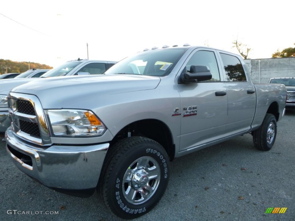 2016 2500 Tradesman Crew Cab 4x4 - Bright Silver Metallic / Black/Diesel Gray photo #1