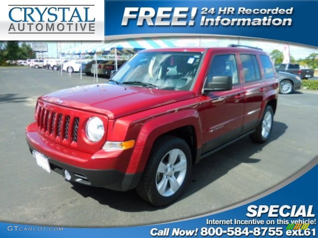 Deep Cherry Red Crystal Pearl Jeep Patriot