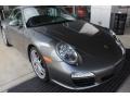 2010 Meteor Grey Metallic Porsche 911 Carrera S Cabriolet  photo #2