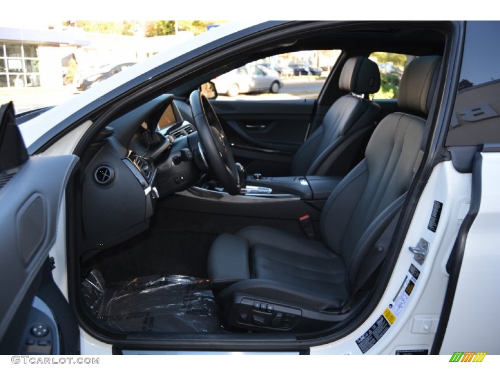 Black Interior 2014 BMW 6 Series 640i xDrive Gran Coupe Photo #108148771