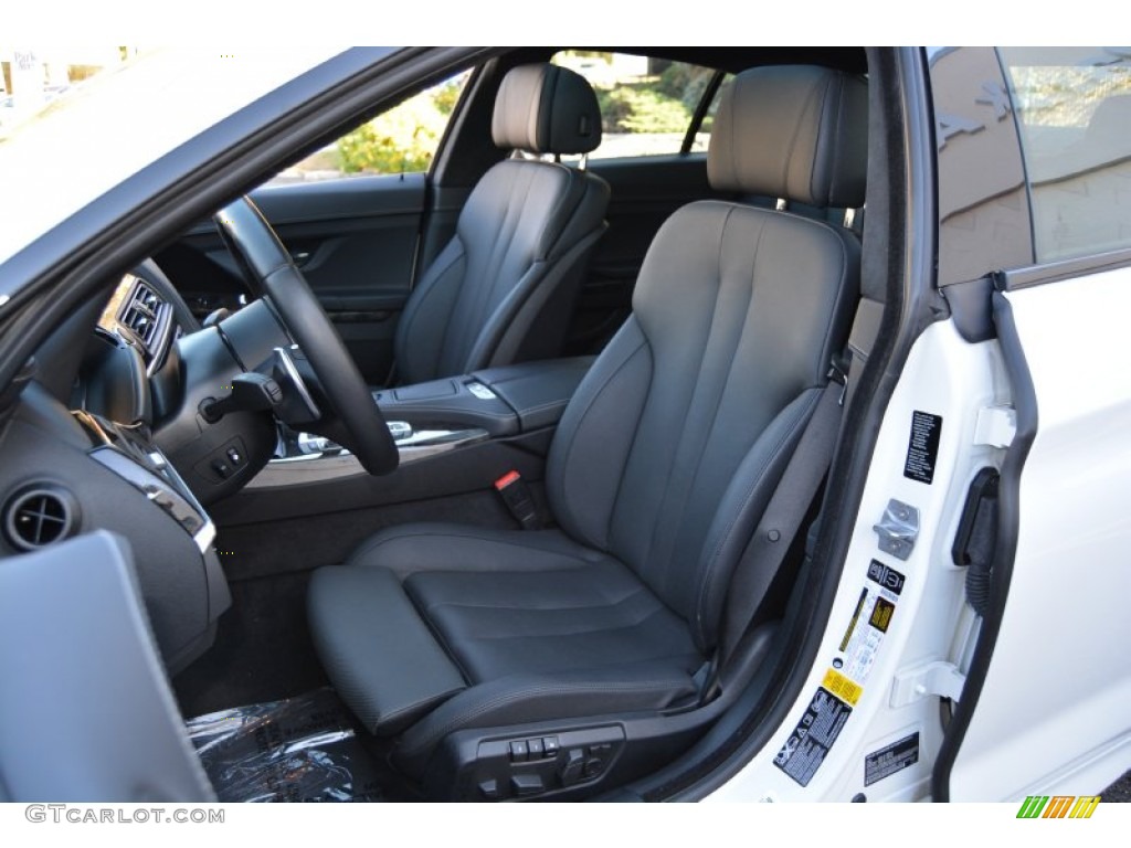 Black Interior 2014 BMW 6 Series 640i xDrive Gran Coupe Photo #108148823