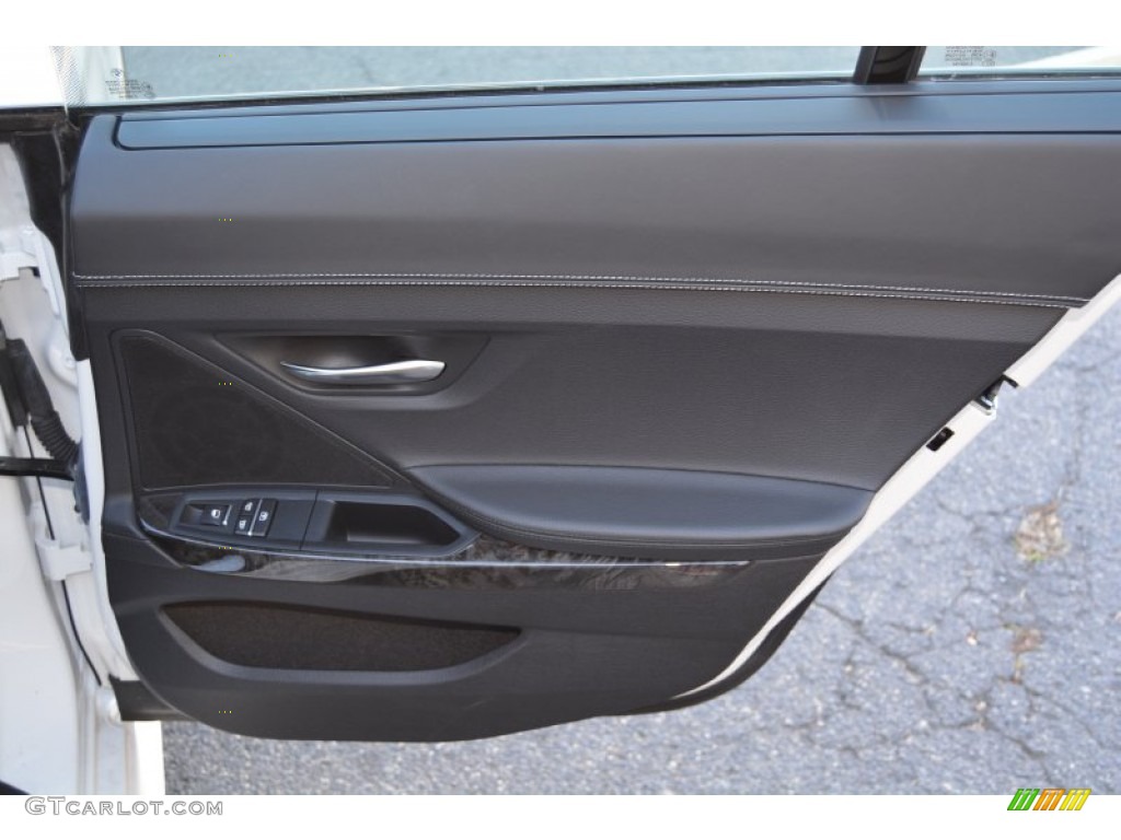 2014 BMW 6 Series 640i xDrive Gran Coupe Black Door Panel Photo #108149050