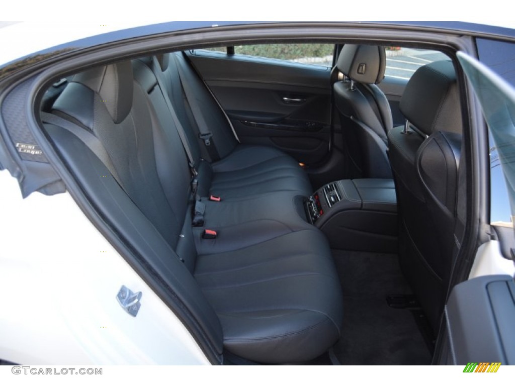 Black Interior 2014 BMW 6 Series 640i xDrive Gran Coupe Photo #108149077