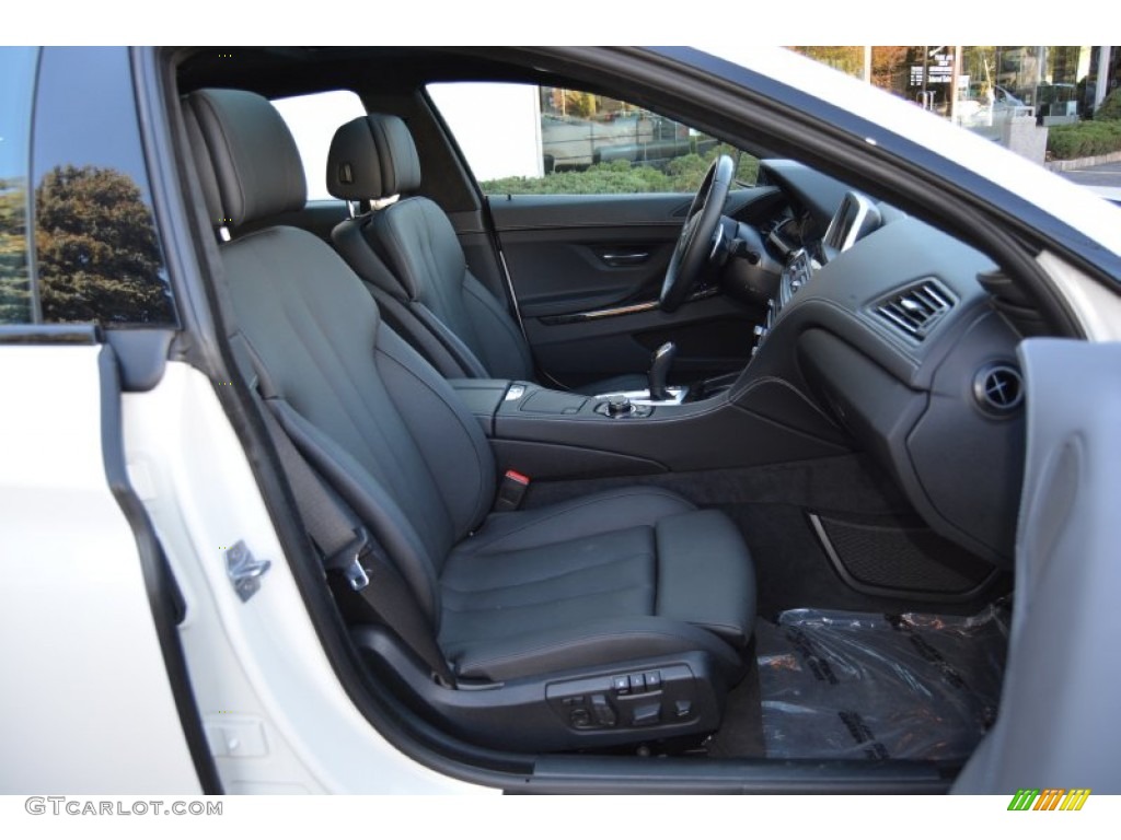 Black Interior 2014 BMW 6 Series 640i xDrive Gran Coupe Photo #108149152