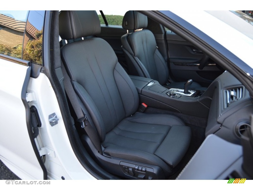 Black Interior 2014 BMW 6 Series 640i xDrive Gran Coupe Photo #108149173