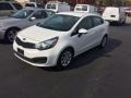 2013 Clear White Kia Rio LX Sedan  photo #1