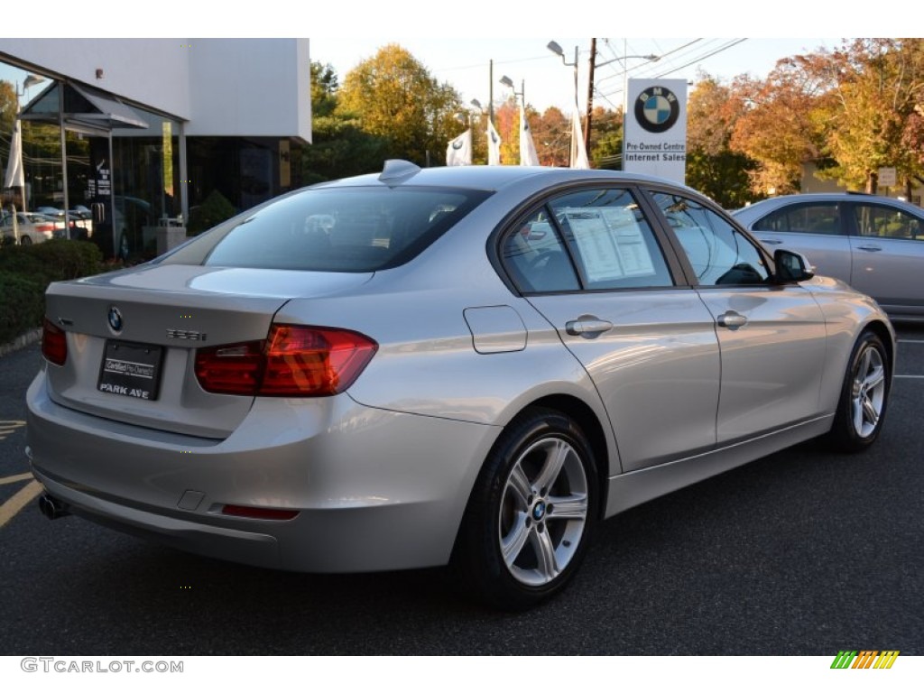 2013 3 Series 328i xDrive Sedan - Glacier Silver Metallic / Black photo #3