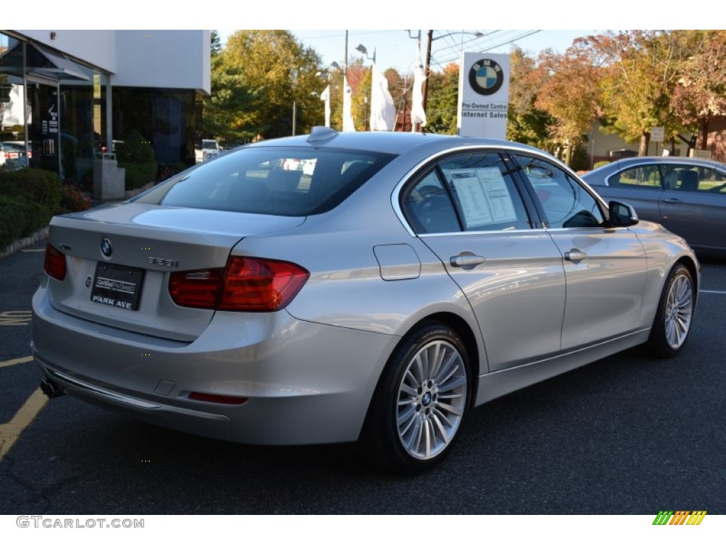 2013 3 Series 328i xDrive Sedan - Glacier Silver Metallic / Black photo #3