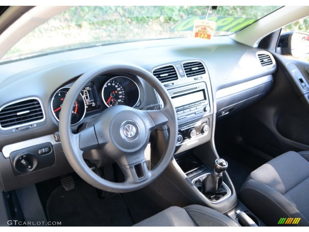 2012 Golf 2 Door - Black / Titan Black photo #5