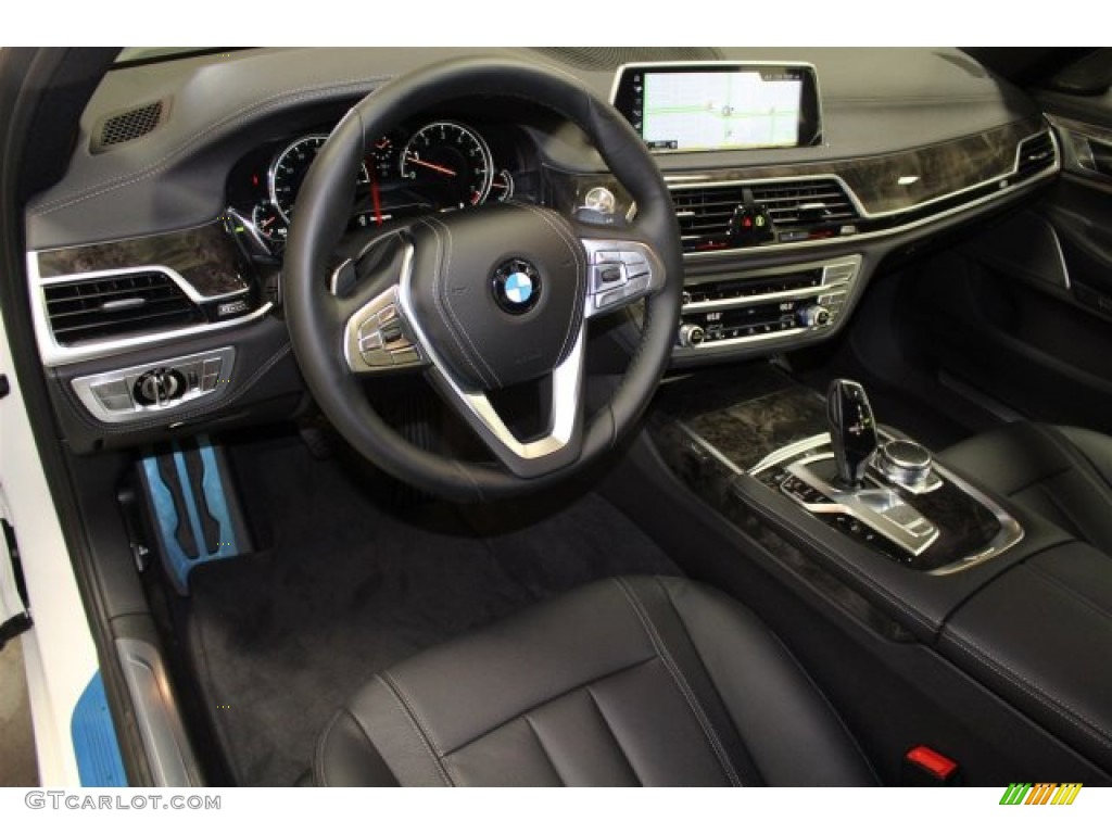Black Interior 2016 BMW 7 Series 740i Sedan Photo #108157084