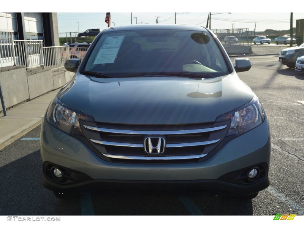 2012 CR-V EX 4WD - Opal Sage Metallic / Black photo #8