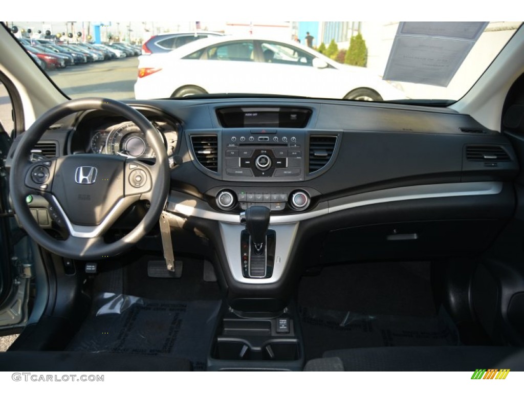 2012 CR-V EX 4WD - Opal Sage Metallic / Black photo #14