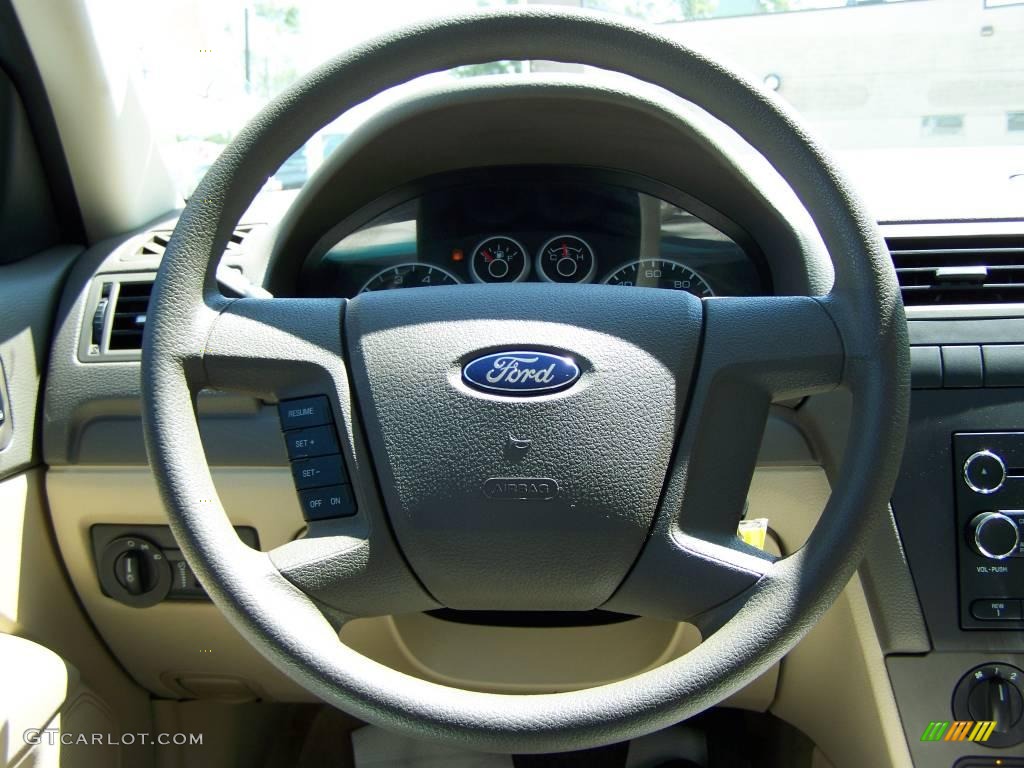 2008 Fusion S - Dune Pearl Metallic / Camel photo #14