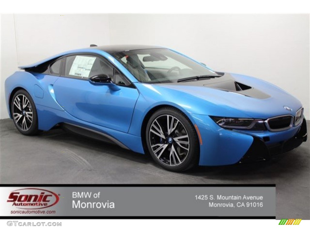 2015 i8 Pure Impulse World - Protonic Blue Metallic / Pure Impulse Carum Spice Grey photo #1