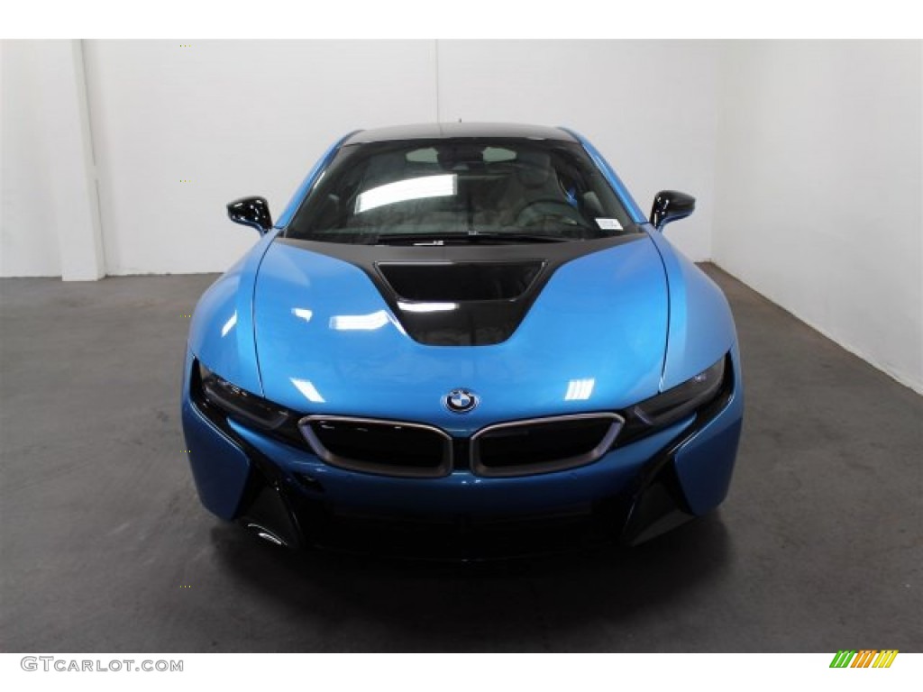 2015 i8 Pure Impulse World - Protonic Blue Metallic / Pure Impulse Carum Spice Grey photo #3