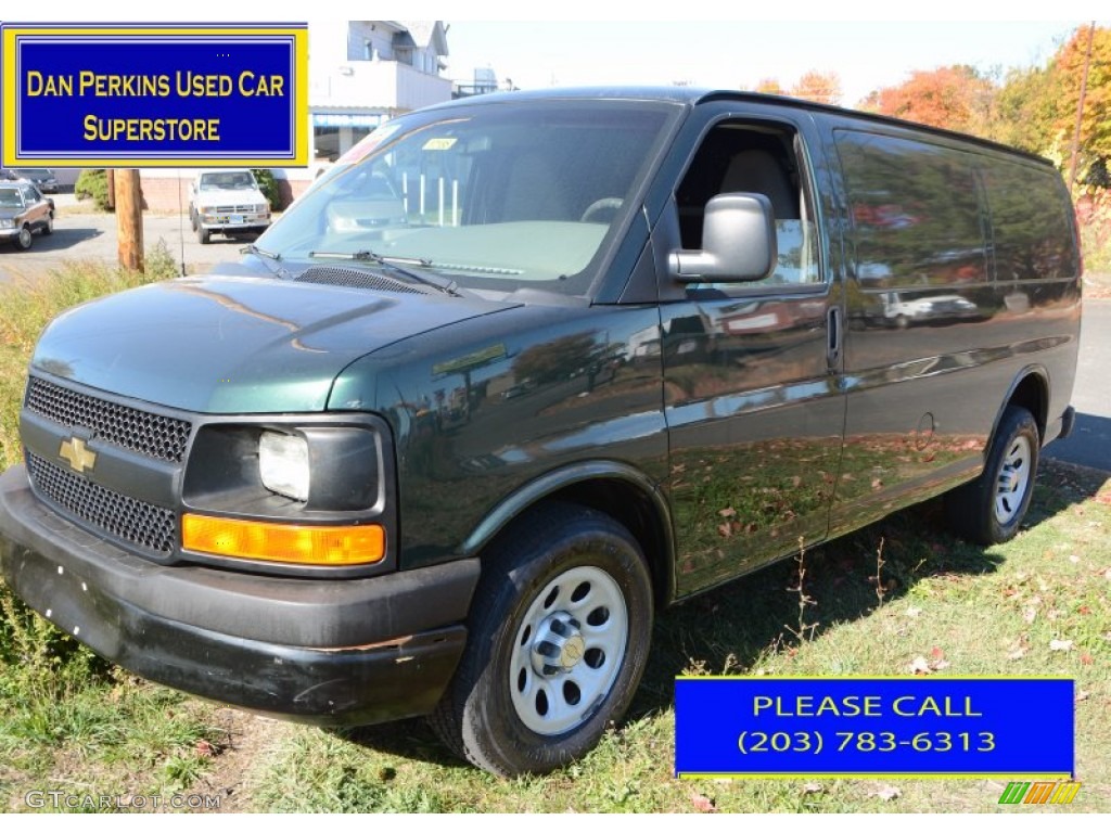 Dark Green Metallic Chevrolet Express