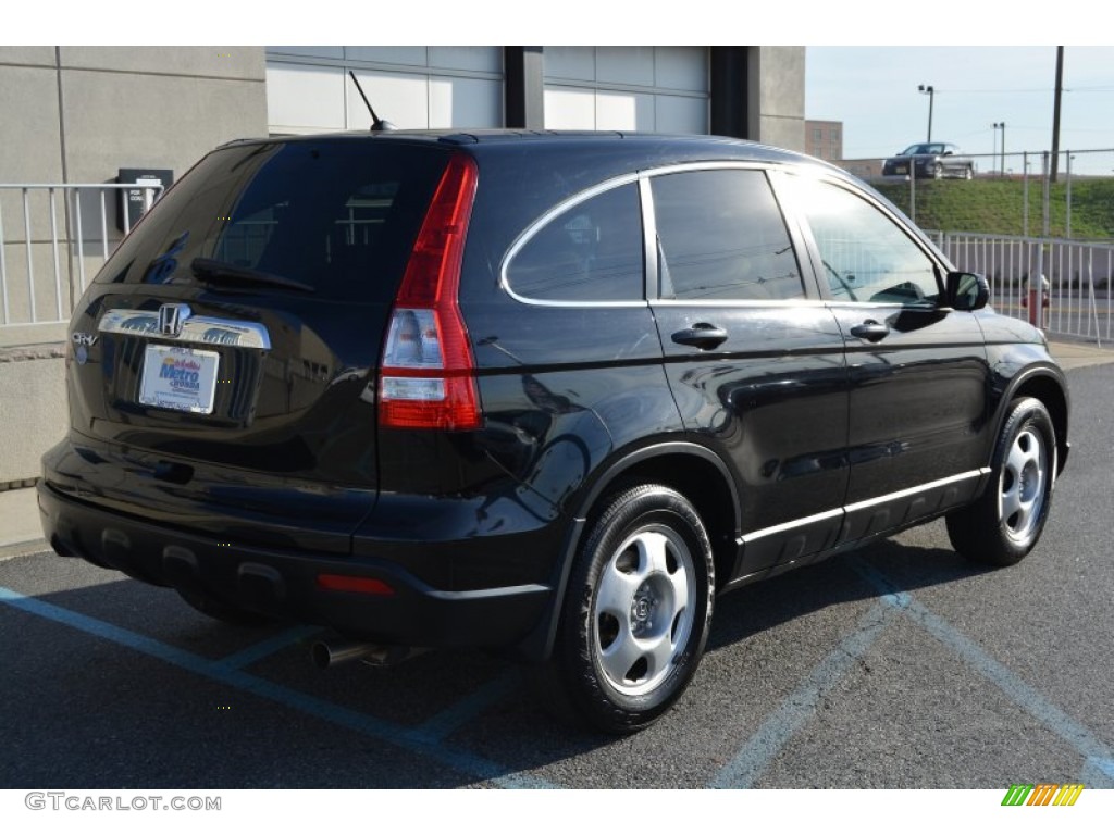 2009 CR-V EX 4WD - Crystal Black Pearl / Ivory photo #3