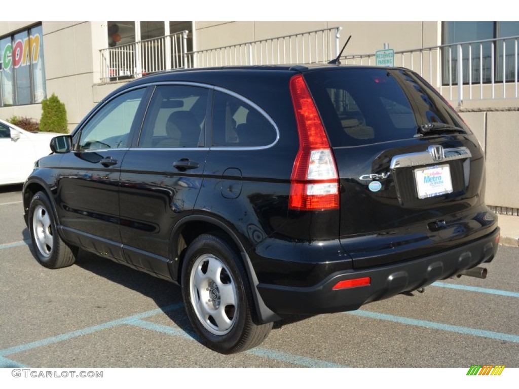 2009 CR-V EX 4WD - Crystal Black Pearl / Ivory photo #5