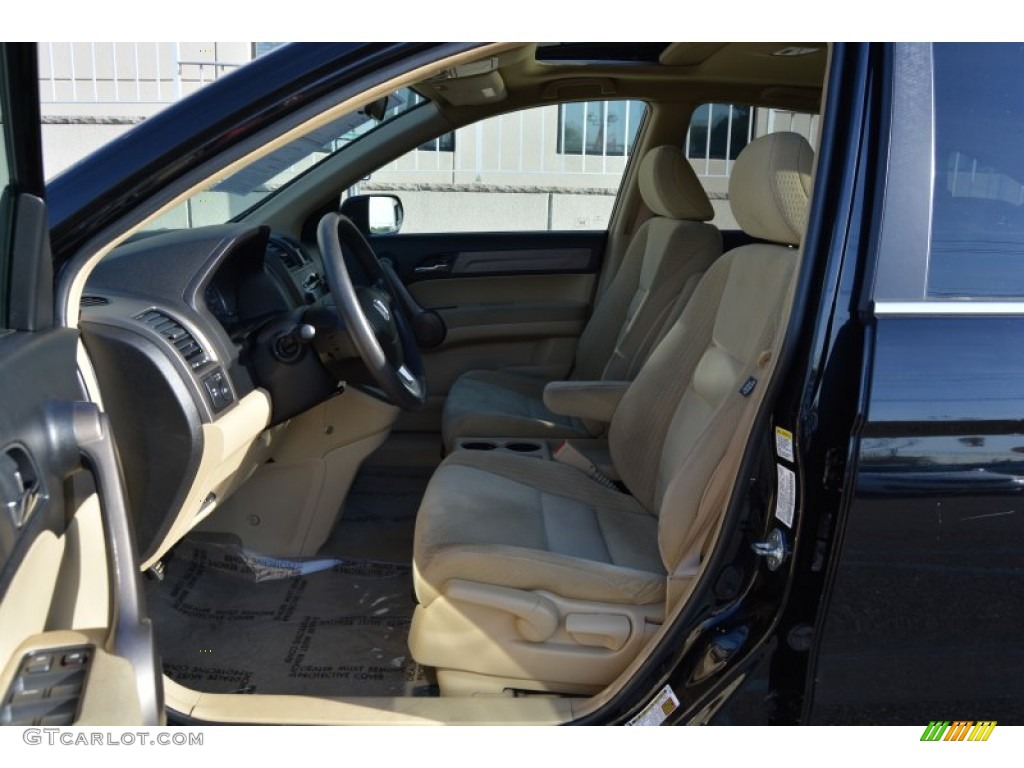 2009 CR-V EX 4WD - Crystal Black Pearl / Ivory photo #12