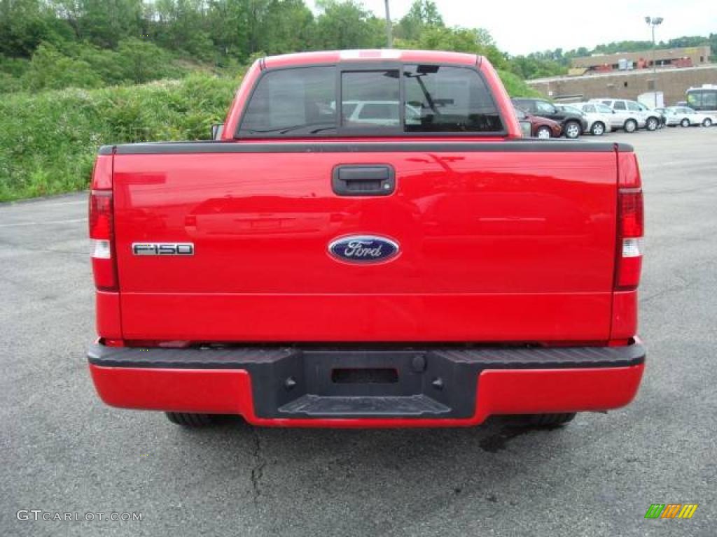 2008 F150 STX Regular Cab - Bright Red / Medium/Dark Flint photo #4